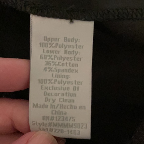 Host Pick! NWT Pearl by Georgina Chapman of Marchesa White & Black Peplum Dress - Picture 9 of 9